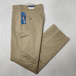Pendleton Pants Mens 34x34 Beige Khakis Cotton Canvas Straight Pockets Work